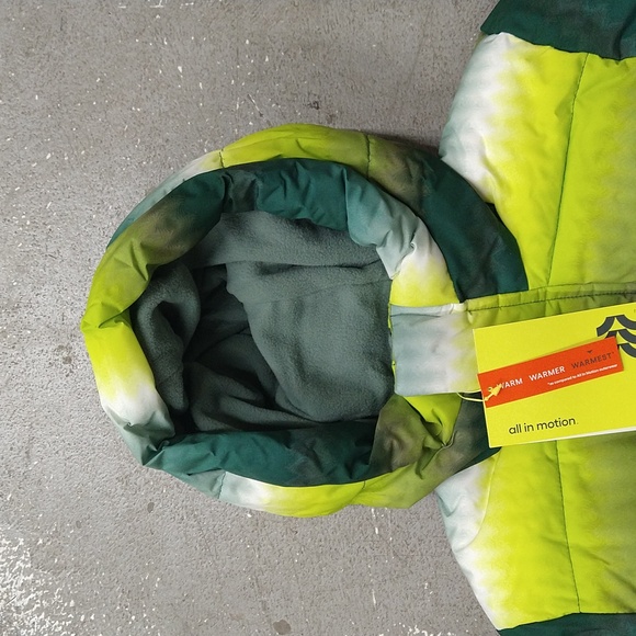 NEW! Boys' Puffer Jacket - All In Motion Green - Picture 3 of 16